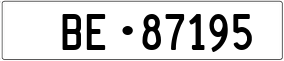 Trailer License Plate